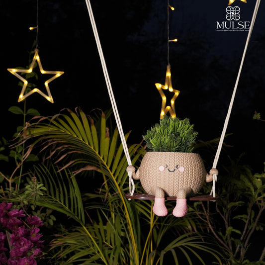 Knitted Swing Planter | Home Office Decor