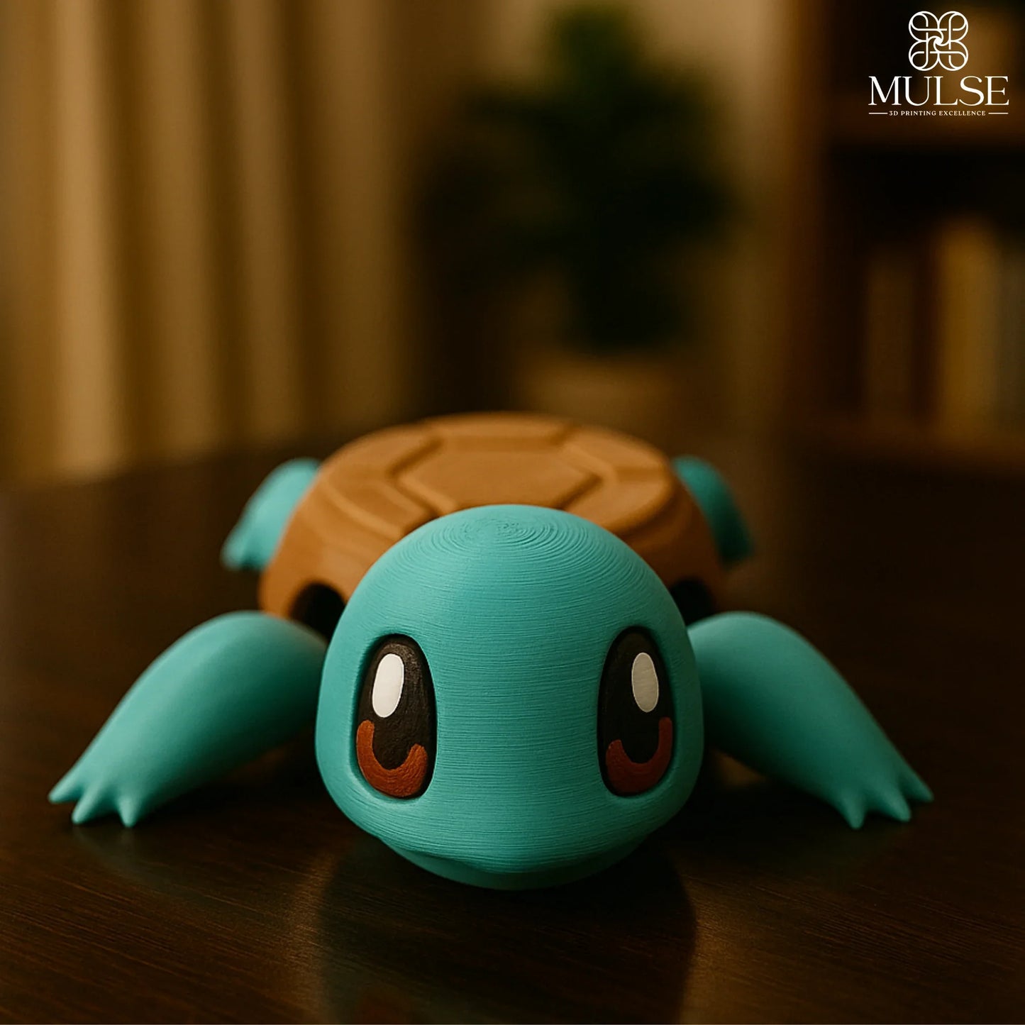 Squirtle-Themed 3D Printed Coaster