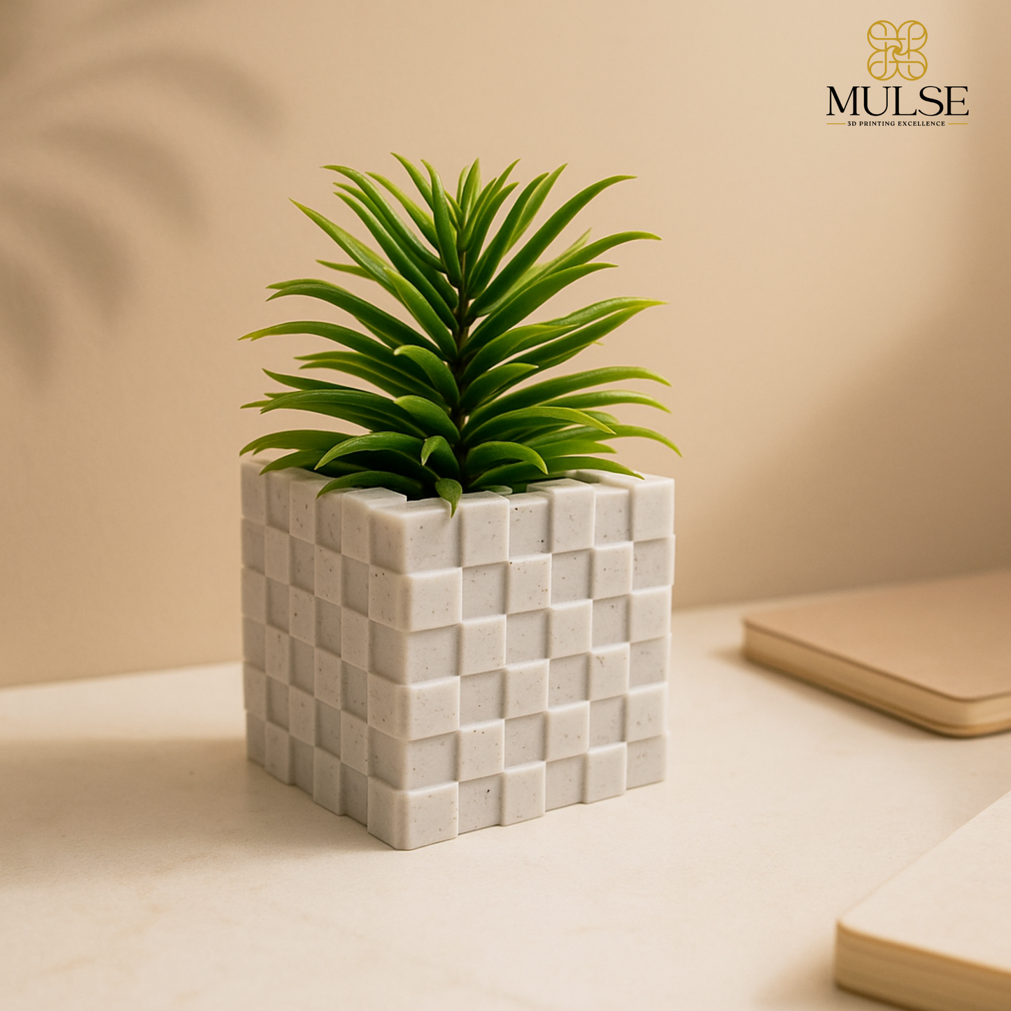 Cubic Pixelated Vase | Home Office Decor