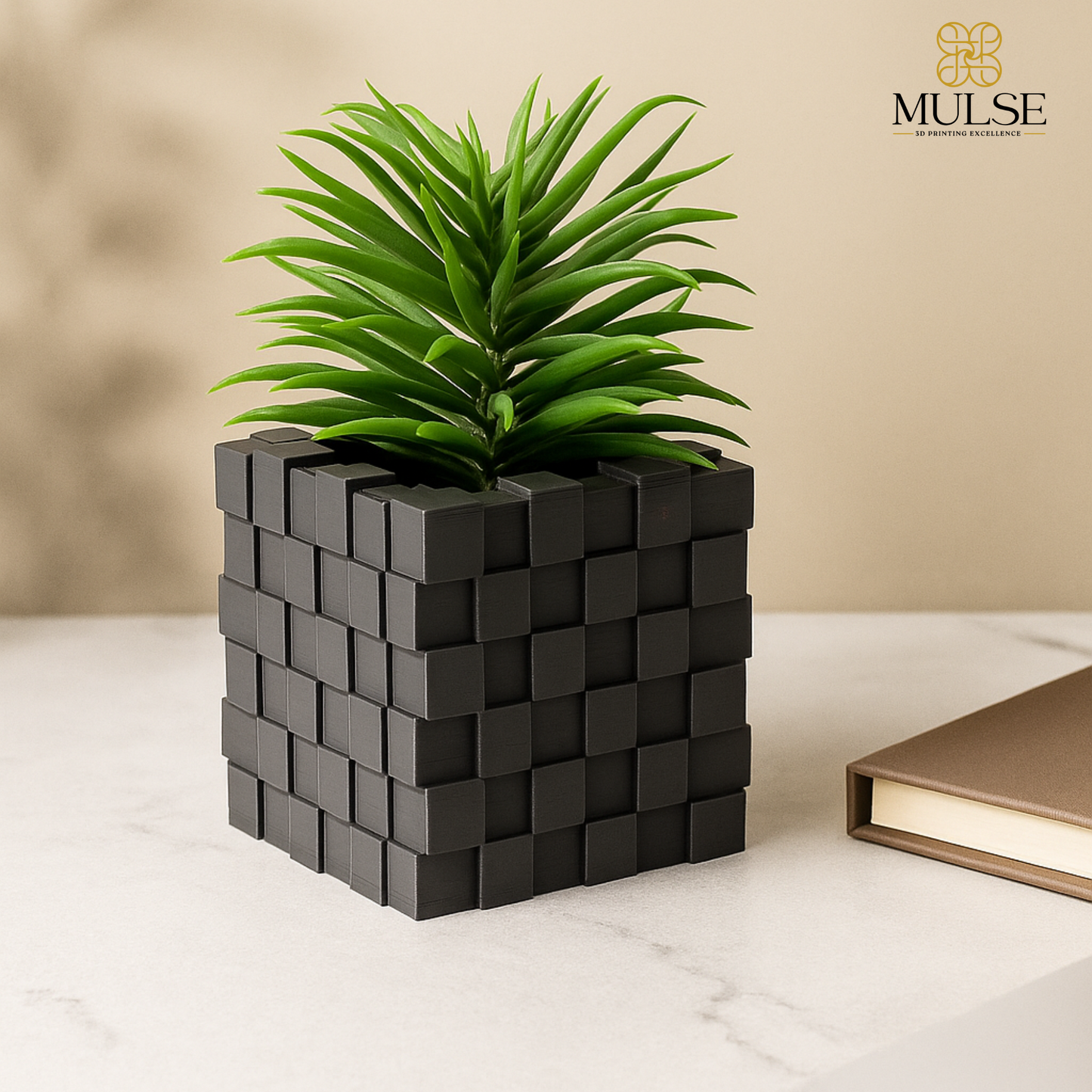 Cubic Pixelated Vase | Home Office Decor