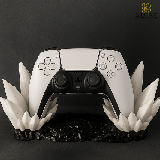 Crystal PS5 Controller Stand | 3D Printed Gaming Accessory