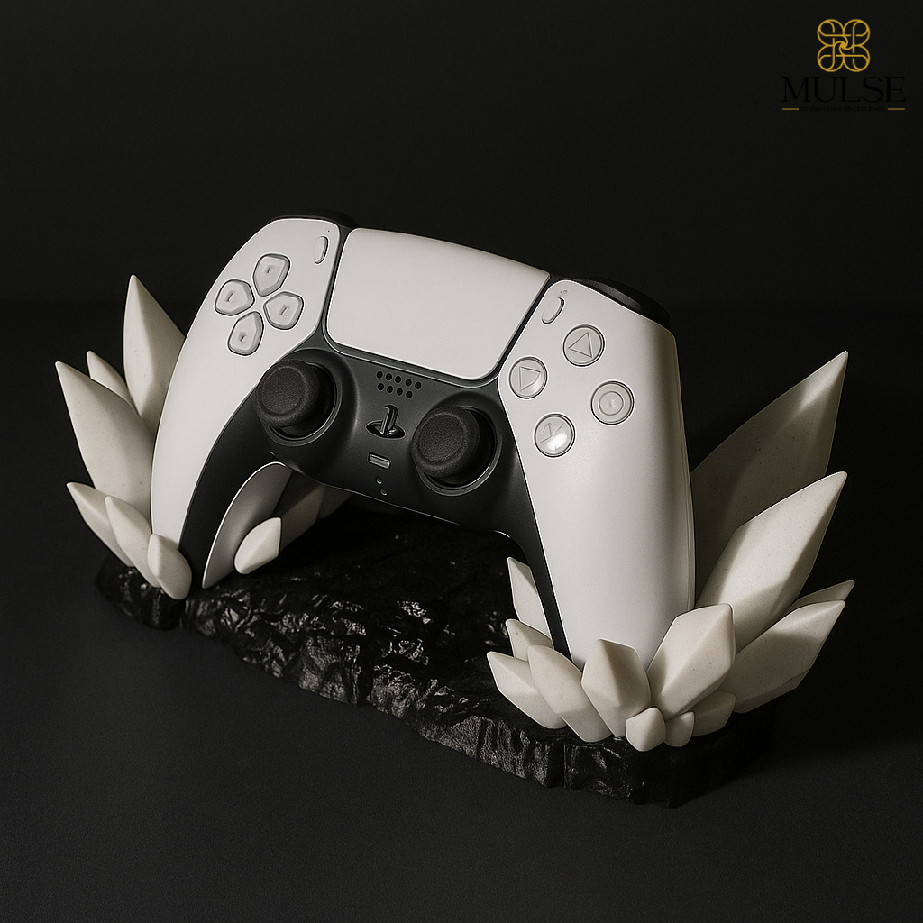 Crystal PS5 Controller Stand | 3D Printed Gaming Accessory